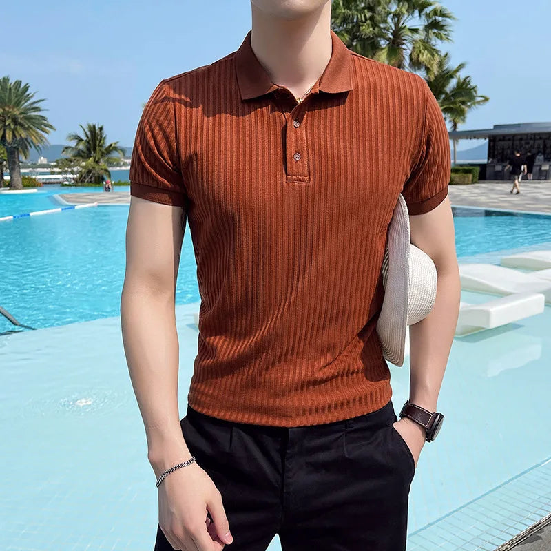 William – Casual Knit Polo Shirt
