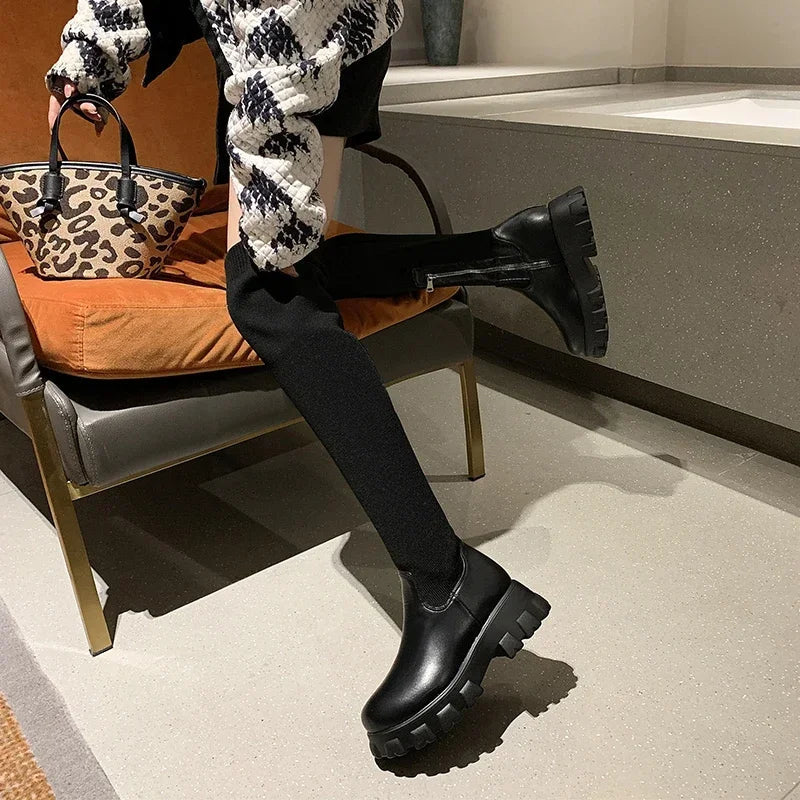 Selene | Over-the-Knee Stretch Boots