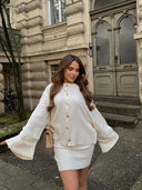 Adriana – Women’s button front knit cardigan