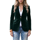 Barclay & Bloom | Women’s Velvet Blazer – Tailored Single-Breasted Jacket
