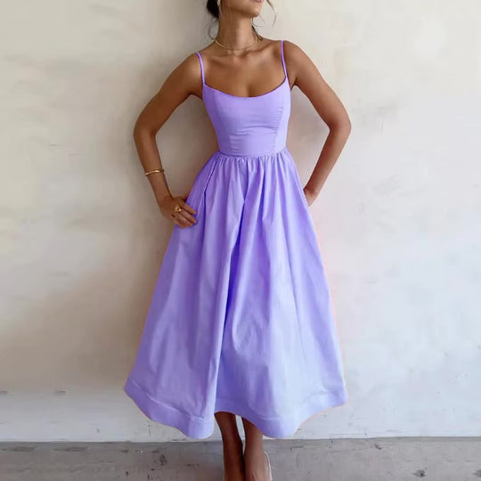 Liliana – Flared Midi Dress with Lightweight Silhouette