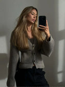 Renata | Women's V-Neck Buttoned Cardigan