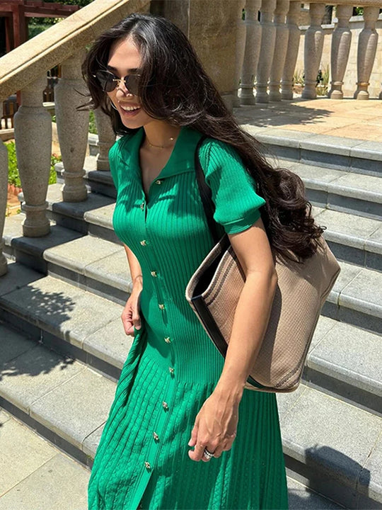 Grace – Knit Dress with High Waist
