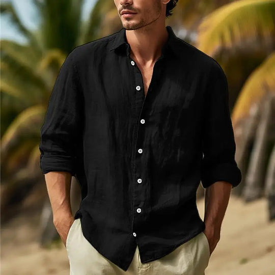 Edric – Men’s Casual Cotton Linen Shirt