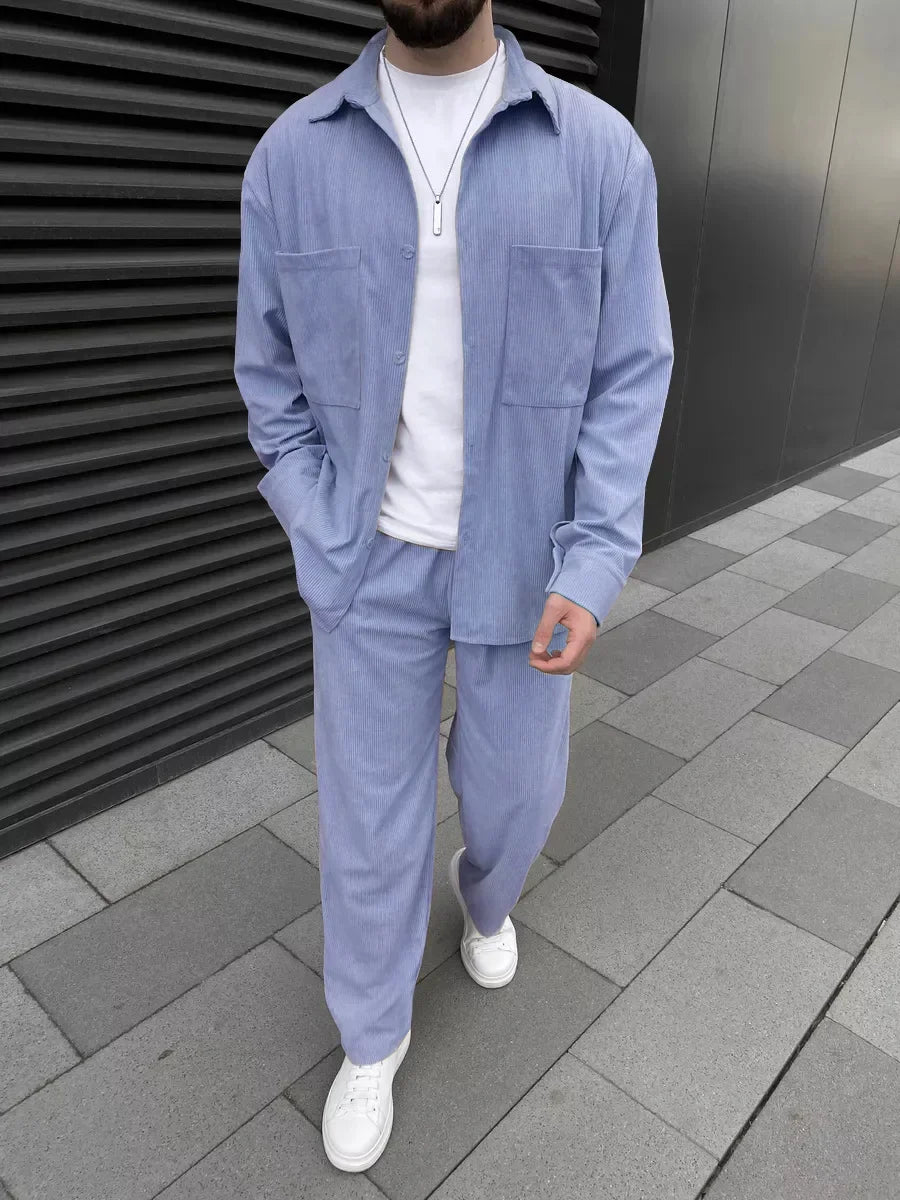 Felix – Classic Men’s Two-Piece Set, Comfortable Long Sleeve & Pants