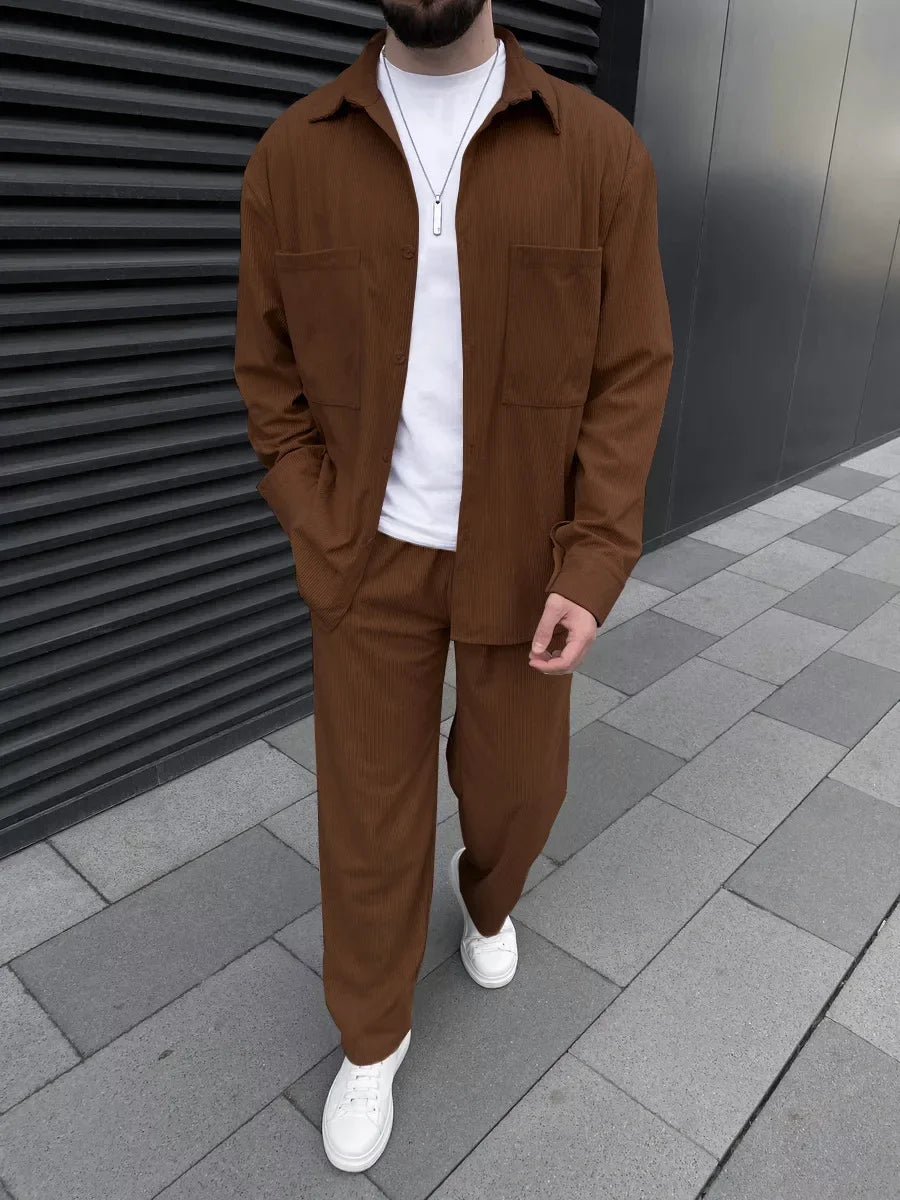 Felix – Classic Men’s Two-Piece Set, Comfortable Long Sleeve & Pants