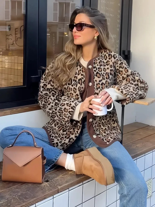 Elvira | Women's Leopard Print Cardigan