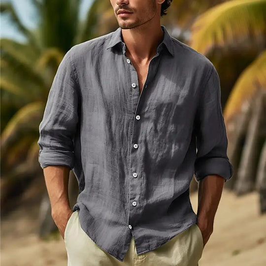 Edric – Men’s Casual Cotton Linen Shirt