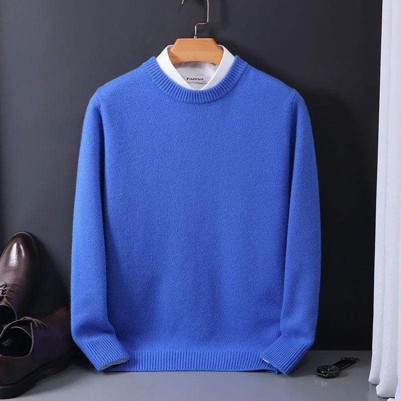Adrian Men’s Sweater – Crew Neck Wool Blend
