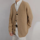 Julian Men’s Cardigan – Knitted Wool Blend V-Neck