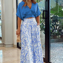 Zoey - Elegant Set With Wide Leg Pants and Blouse