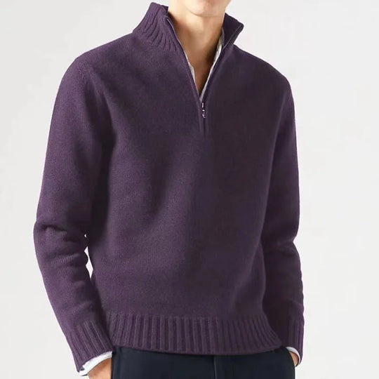Lorenzo | Men’s Half Zip Sweater with Long Sleeves