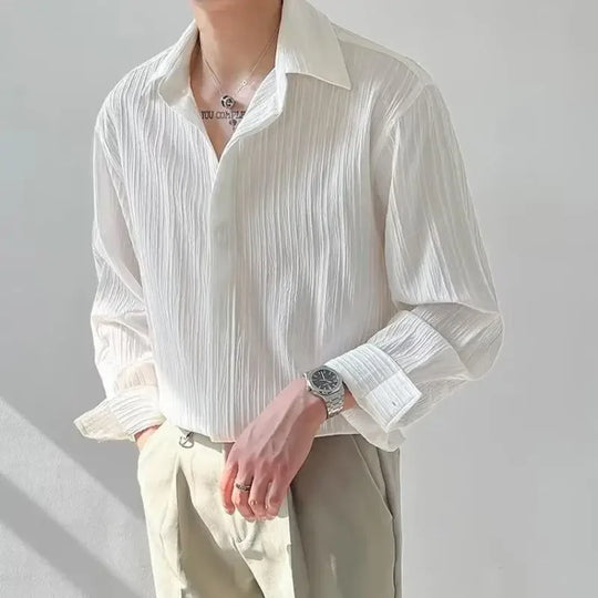 Taiki – Men’s Casual Striped Long Sleeve Shirt