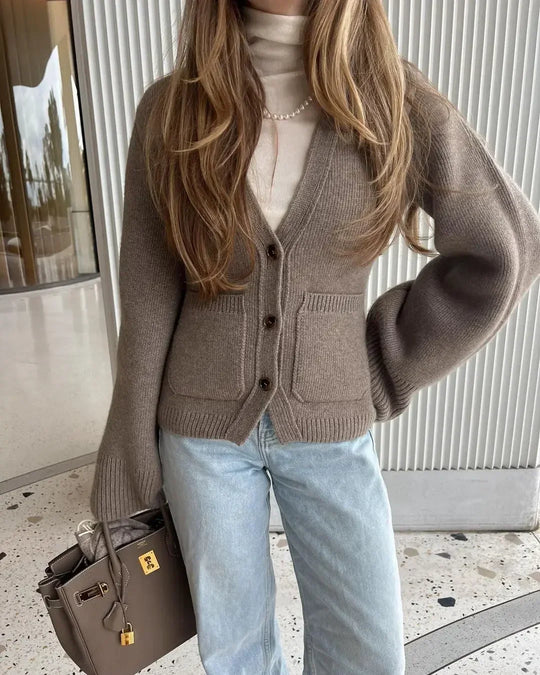 Renata | Women's V-Neck Buttoned Cardigan