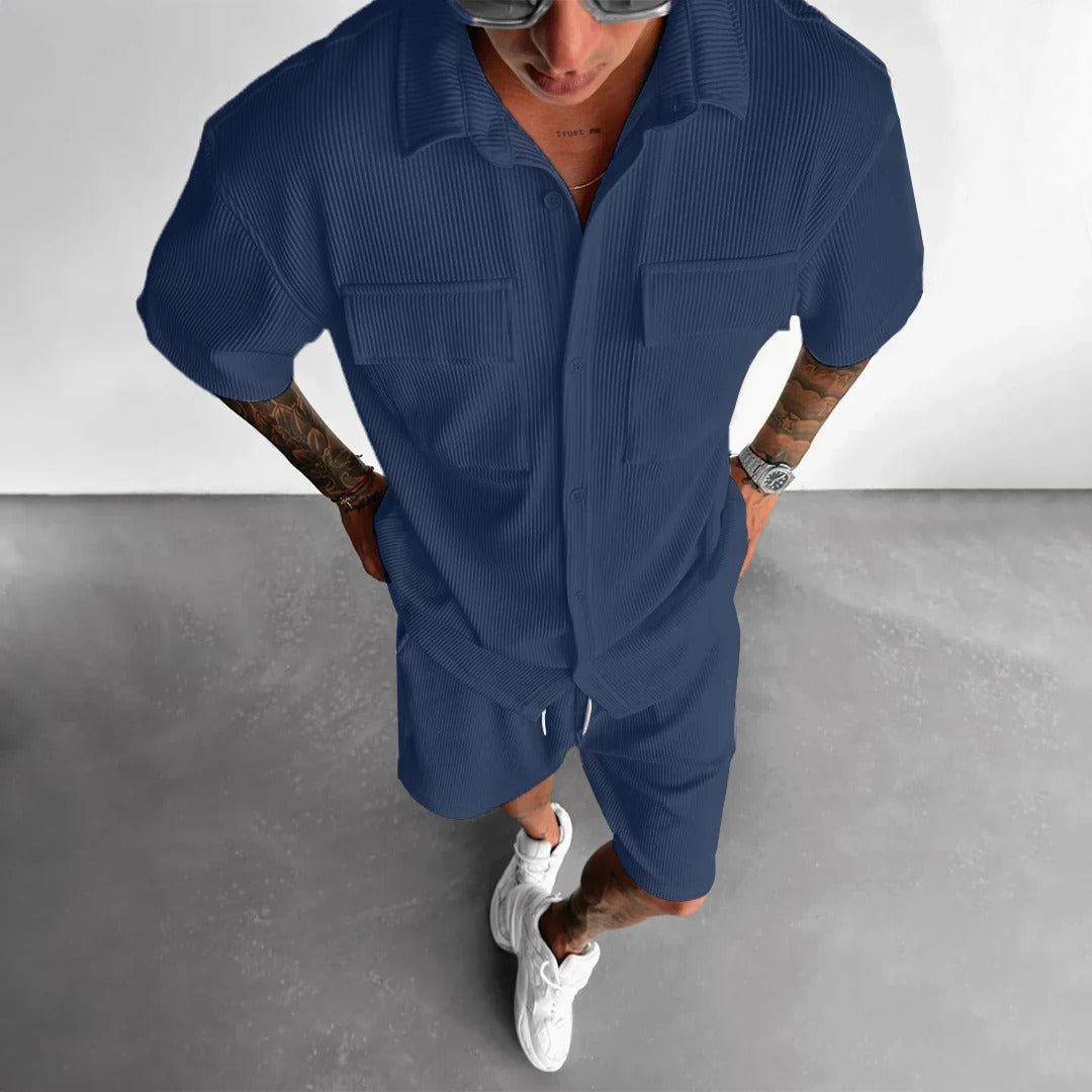 Soren – Men’s Shirt & Shorts Set