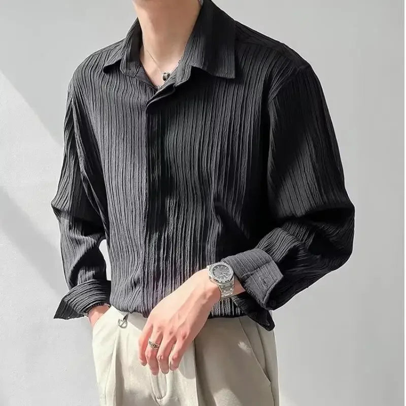Taiki – Men’s Casual Striped Long Sleeve Shirt