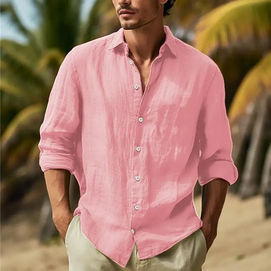Edric – Men’s Casual Cotton Linen Shirt