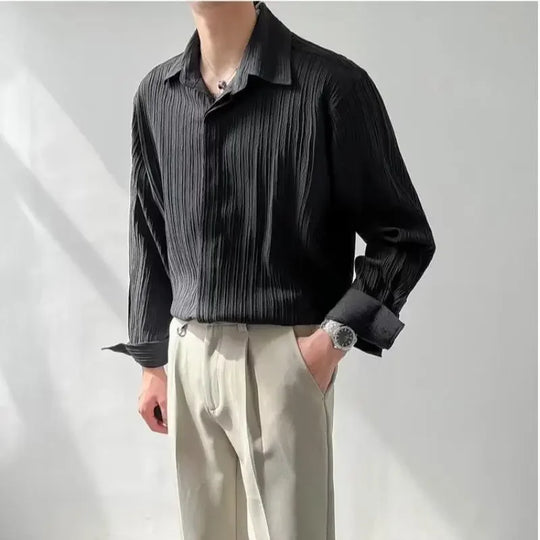 Taiki – Men’s Casual Striped Long Sleeve Shirt