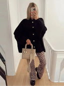 Viola | Women's Oversized Button-Up Cardigan