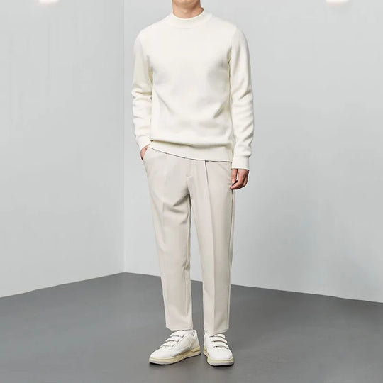 Simon Men’s Sweater – Crew Neck Wool Blend