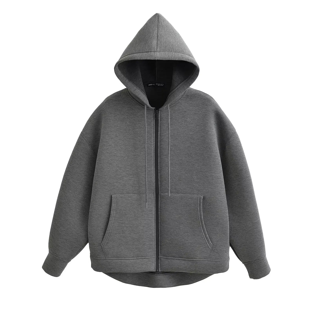Elodie – Women’s Hooded Zip Jacket with Large Pockets