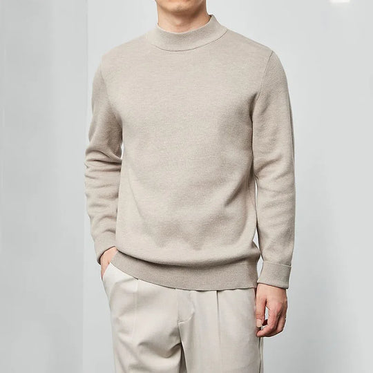 Simon Men’s Sweater – Crew Neck Wool Blend