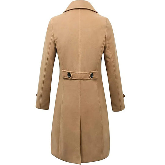 Damian – Men’s long double-breasted Wool Winter Coat
