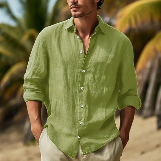 Edric – Men’s Casual Cotton Linen Shirt