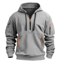 Men’s Hoodie – Utility Half-Zip Pullover with Pockets