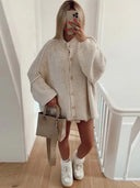 Viola | Women's Oversized Button-Up Cardigan