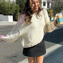 Lucienne | Damen Strickpullover mit Banddetails