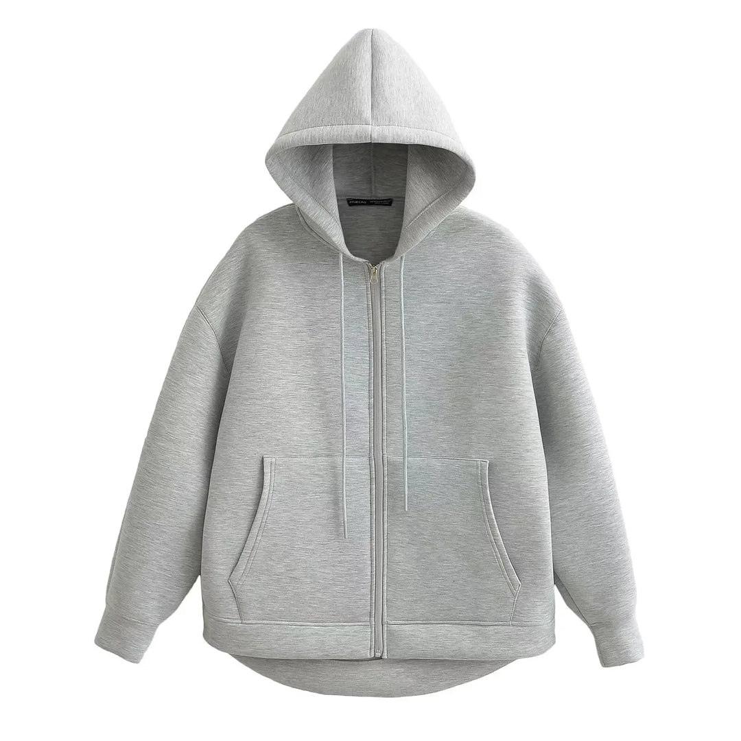Elodie – Women’s Hooded Zip Jacket with Large Pockets