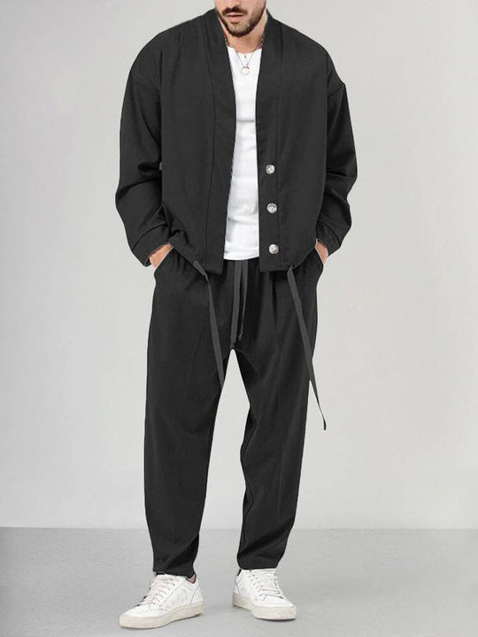 Damian - Men's Relaxed Fit Two-Piece Pant Set