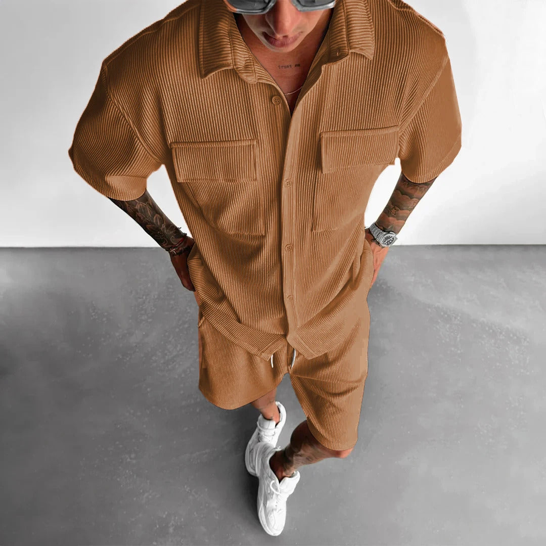Soren – Men’s Shirt & Shorts Set
