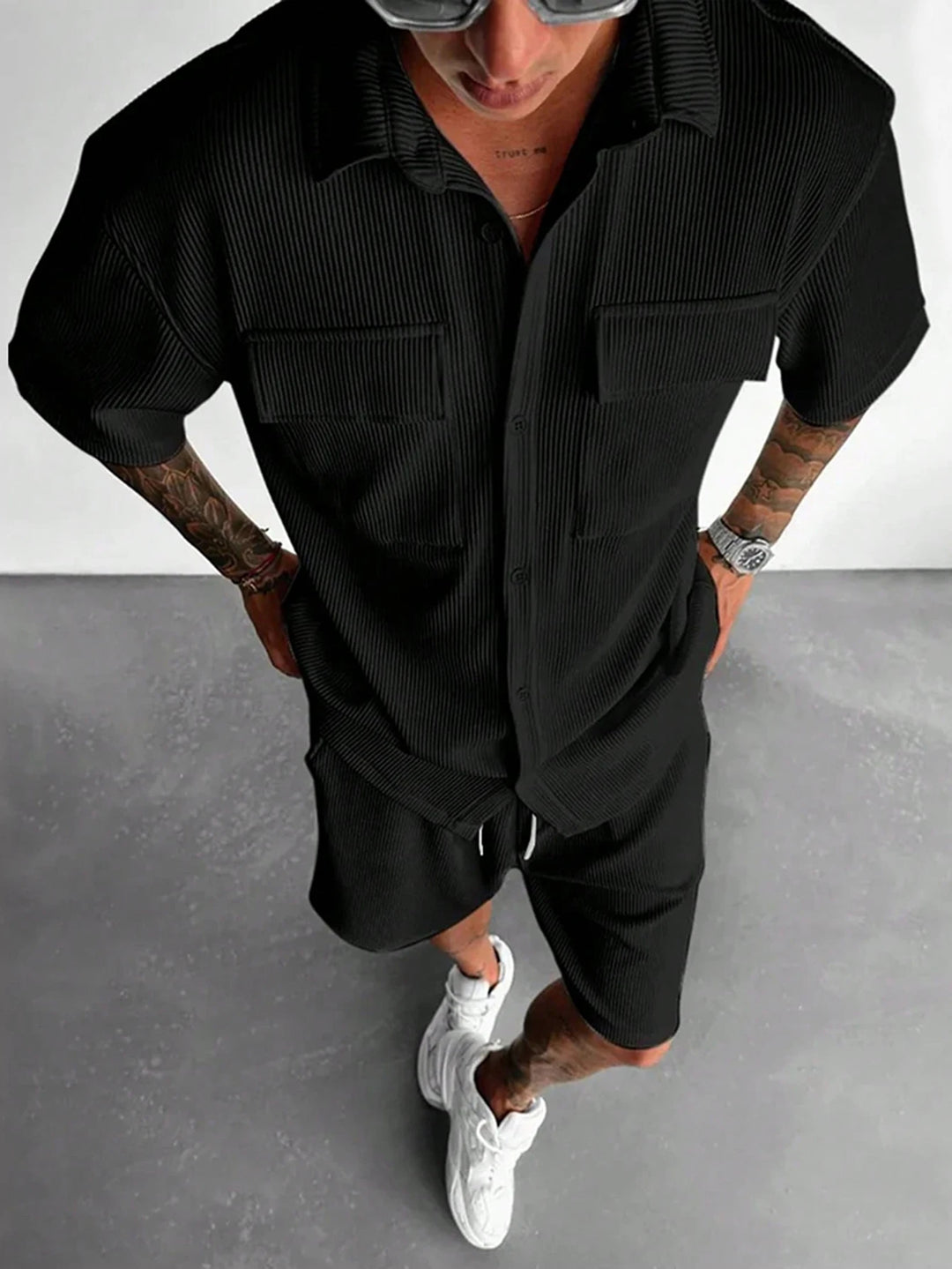 Soren – Men’s Shirt & Shorts Set