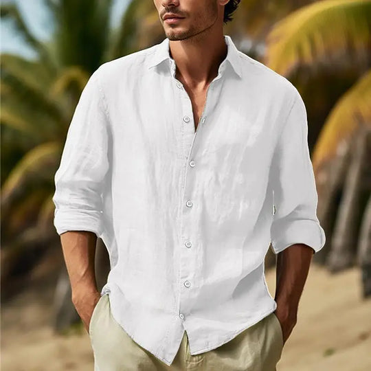 Edric – Men’s Casual Cotton Linen Shirt
