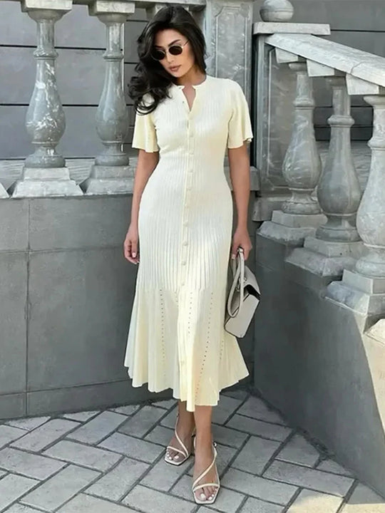 Grace – Knit Dress with High Waist