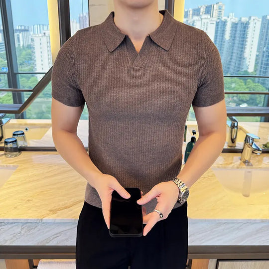 Benjamin – Casual Slim Fit Polo Collar Shirt