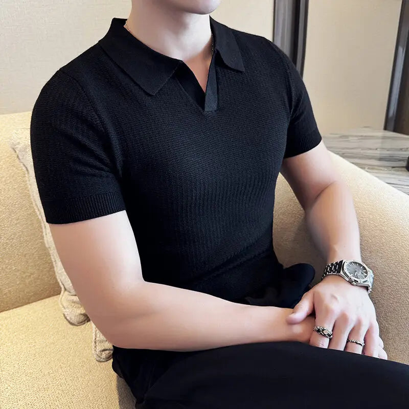 Benjamin – Casual Slim Fit Polo Collar Shirt