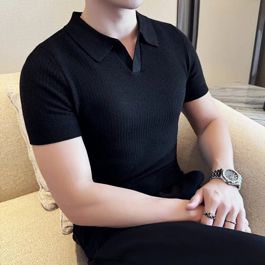 Benjamin – Casual Slim Fit Polo Collar Shirt