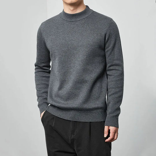 Simon Men’s Sweater – Crew Neck Wool Blend