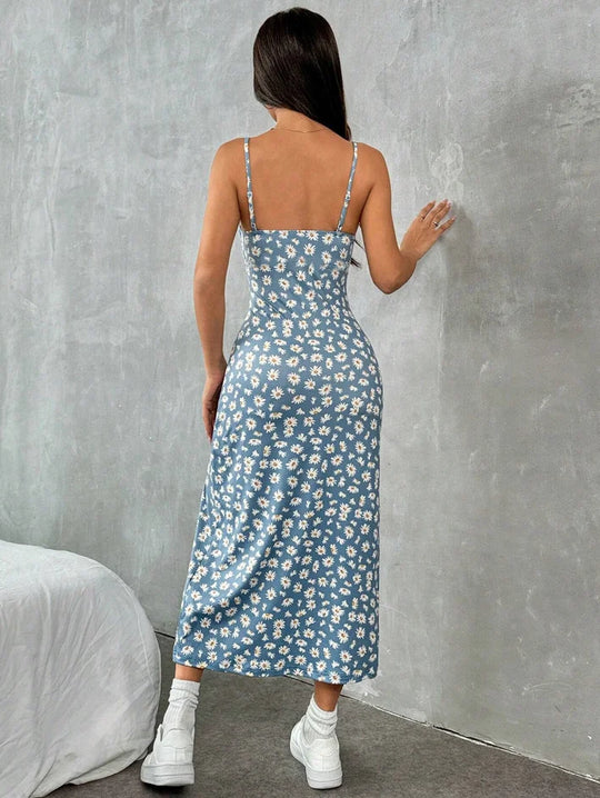 Isabella – Women’s Strapless Wrap Maxi Dress with High Split