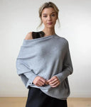 Salome – Damen Strickpullover mit Carmenausschnitt
