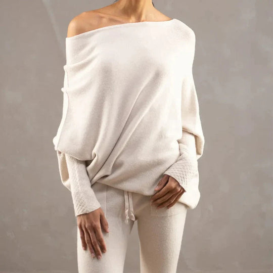 Salome – Women’s off-shoulder knit sweater