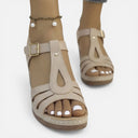 Barclay & Bloom | Women’s Comfortable Chunky Heel Sandals T-Strap Summer Shoes