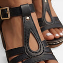 Barclay & Bloom | Women’s Comfortable Chunky Heel Sandals T-Strap Summer Shoes