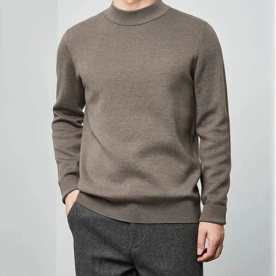 Simon Men’s Sweater – Crew Neck Wool Blend