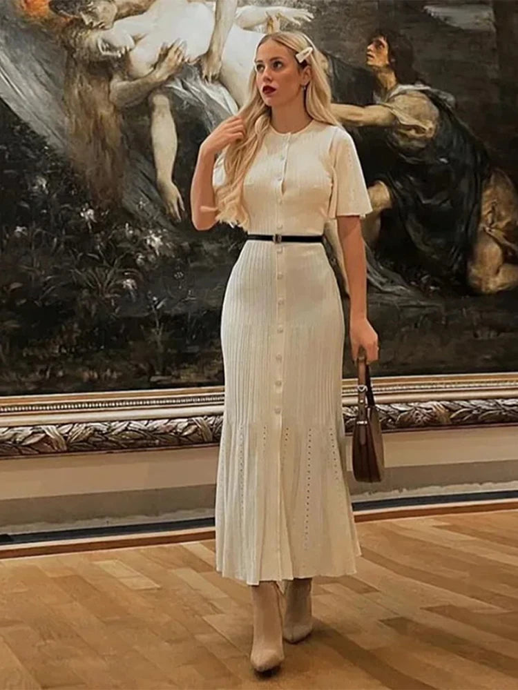 Grace – Knit Dress with High Waist