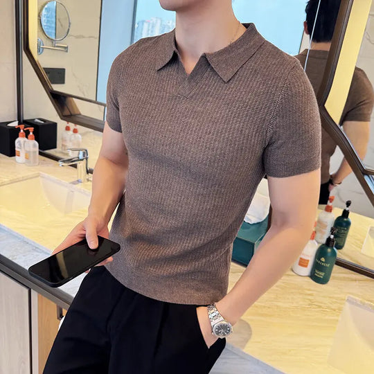 Benjamin – Casual Slim Fit Polo Collar Shirt