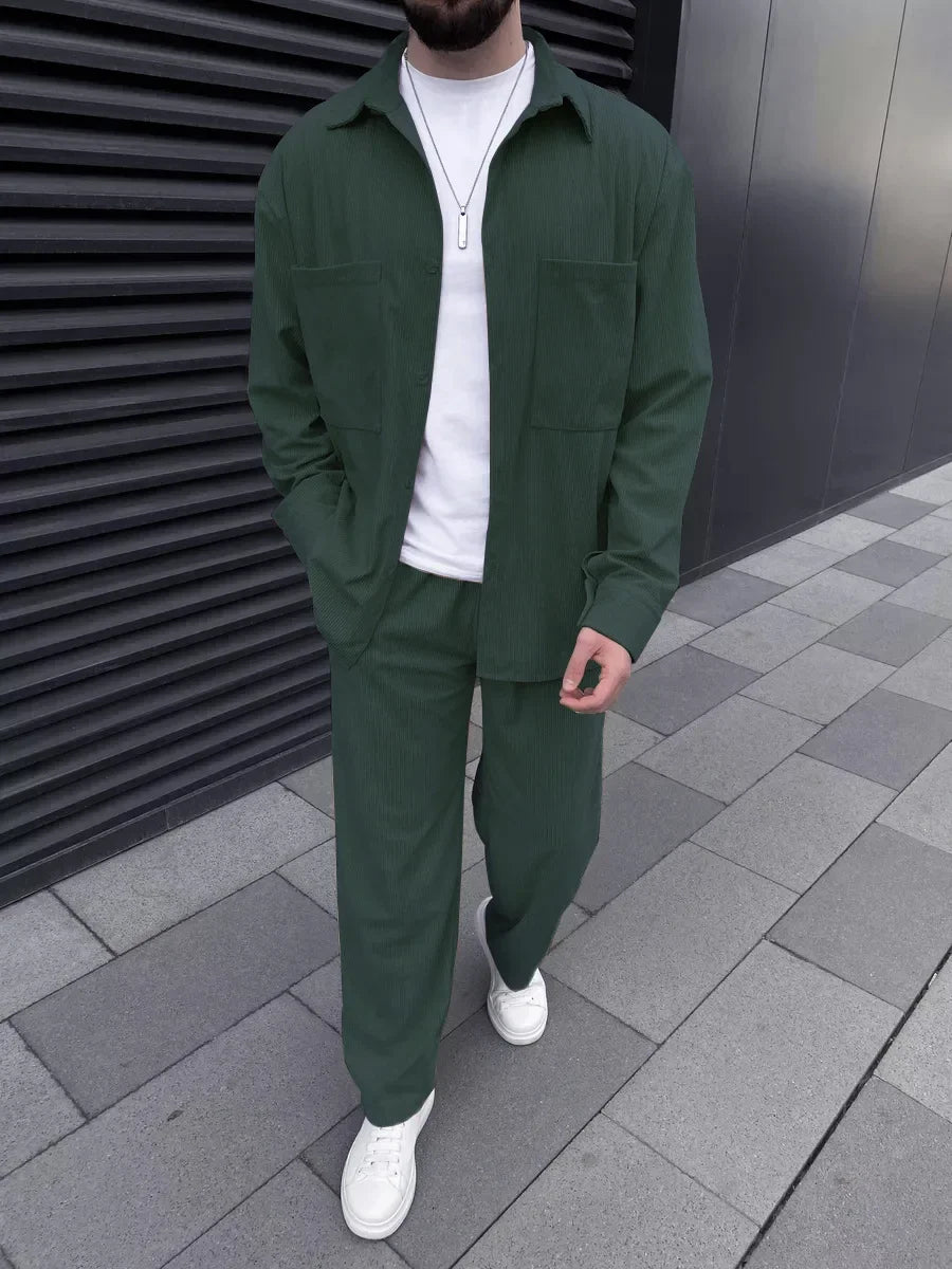Felix – Classic Men’s Two-Piece Set, Comfortable Long Sleeve & Pants